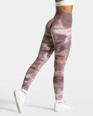 Tie Dye Scrunch Leggings "Earth" Casual Wearable
