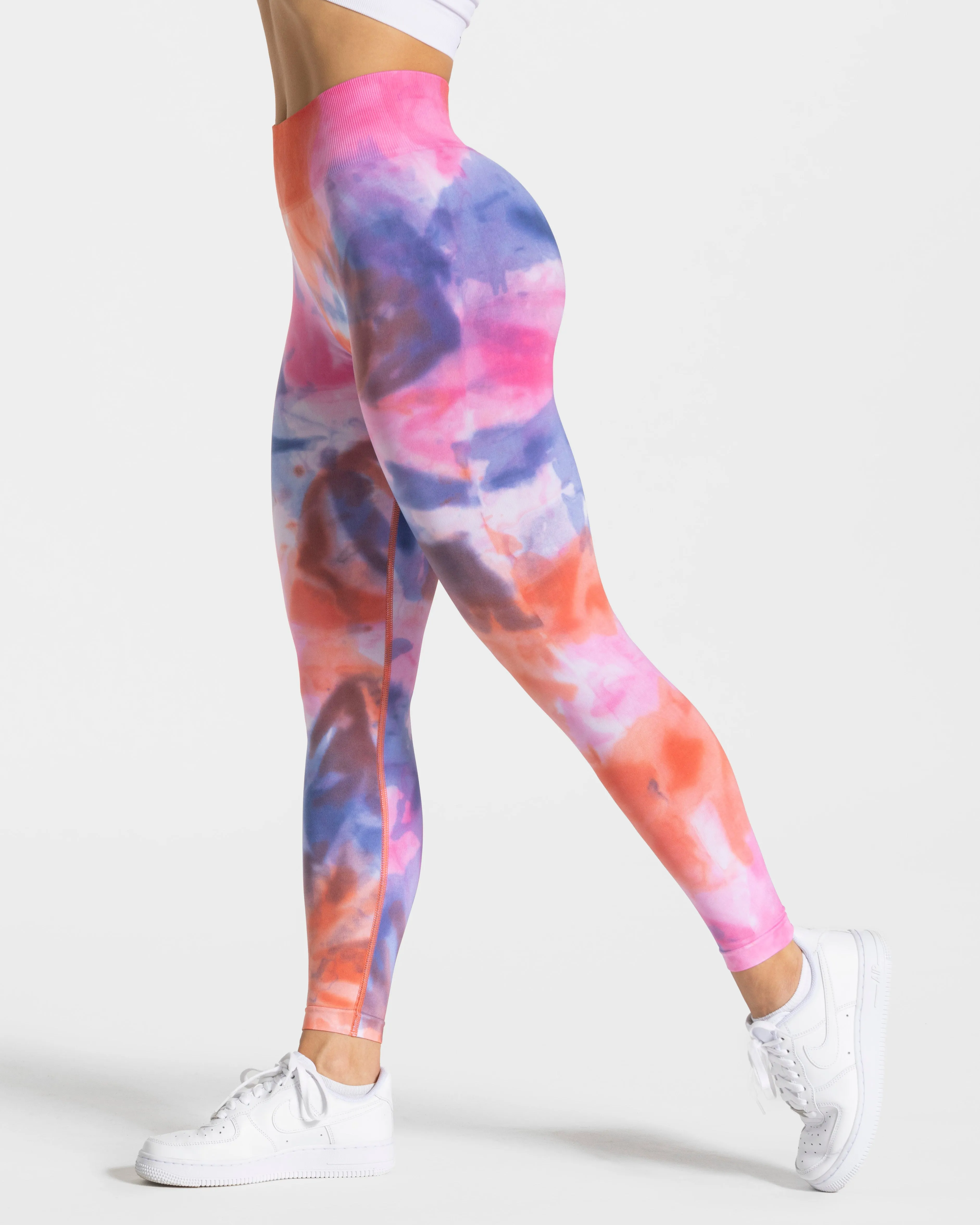 Tie Dye Scrunch Leggings "Hot" Perfect Stretch Design Tall Fit Weekend Trip