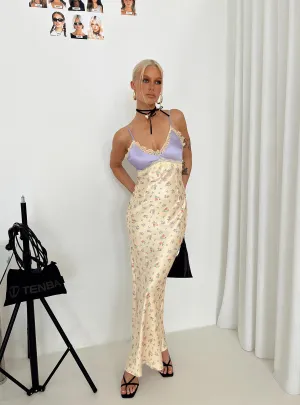 Sanz Maxi Dress Multi Knot-Detail