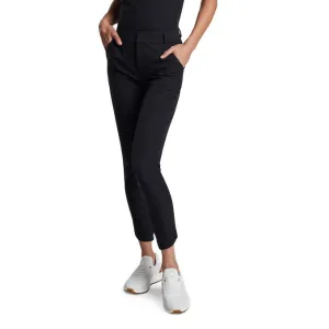 Non-Binding Fit Breathable Comfort Design Peter Millar Women's Surge Performance Ankle Golf Pants - Black