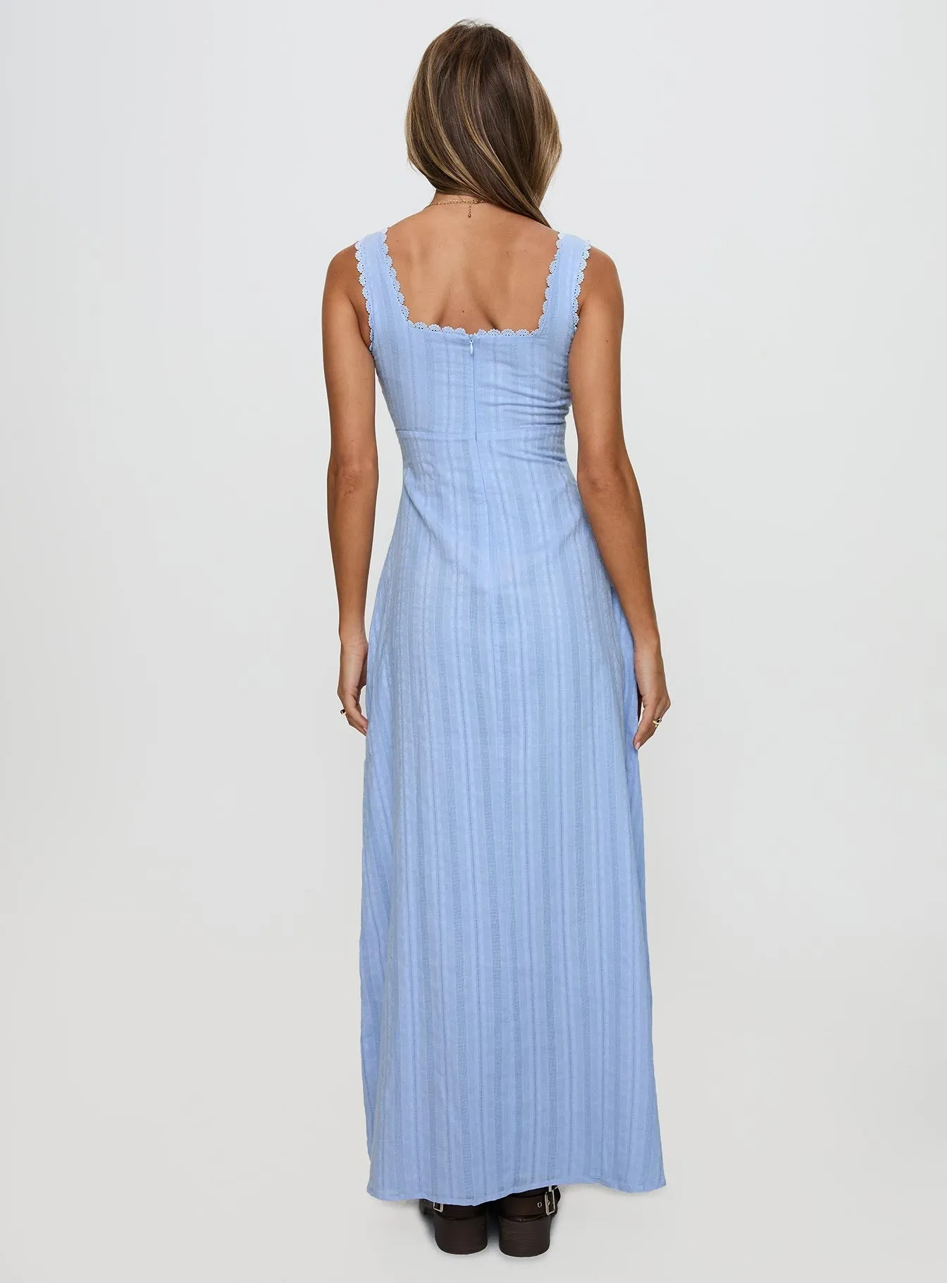 Dasha Maxi Dress Blue Peace Glow Gentle Drape
