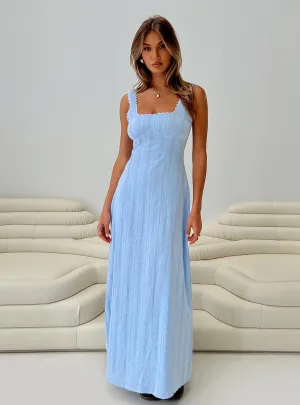 Soft Detail Dasha Maxi Dress Blue