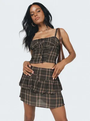 Woodlands Mini Skirt Multi Linen blend Wardrobe Hero