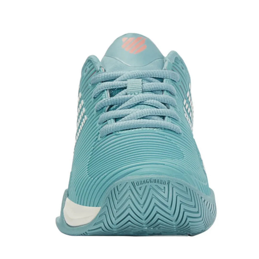K Swiss Hypercourt Supreme Women Tennis Shoes - Nile Blue/Blanc De Blanc/Desert Flower Hyperflex Grooves