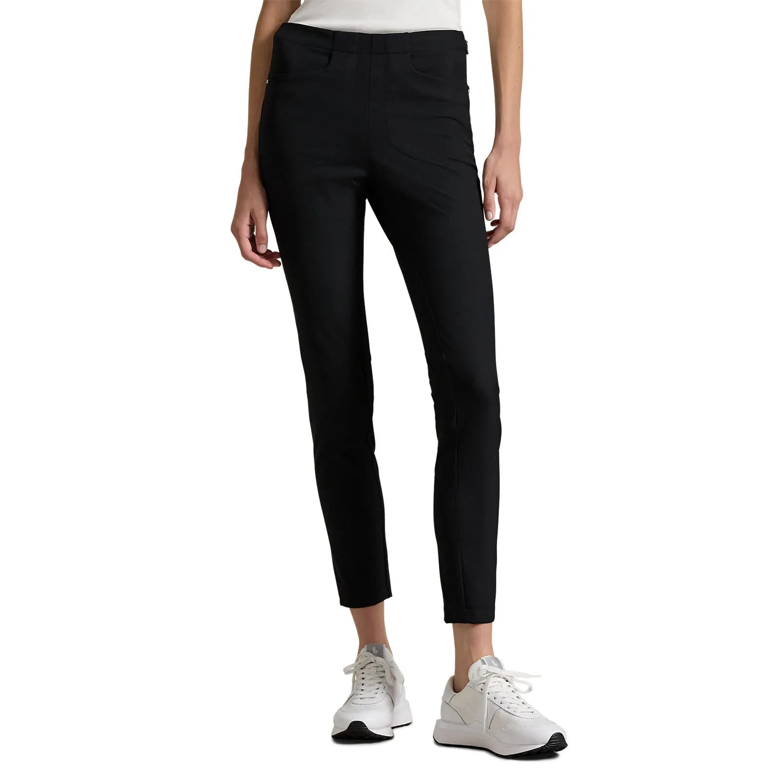 Slimline Fit All Occasion RLX Ralph Lauren Women's Eagle Stretch Twill Golf Pants - Black