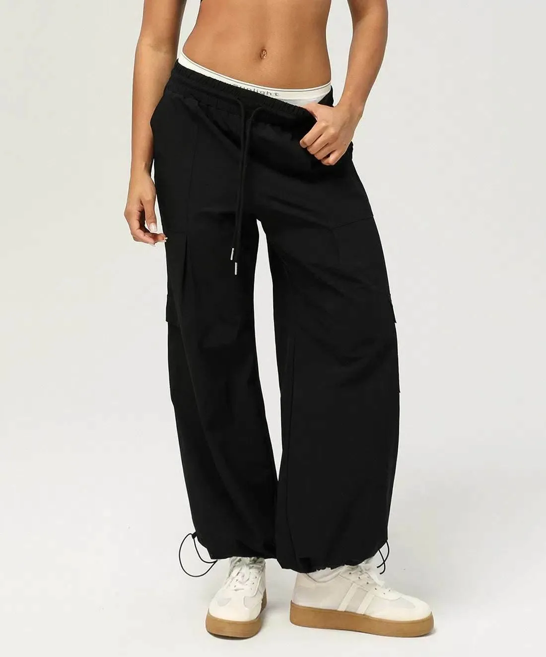 BalancedDrape High Waist Casual Jogger Pants With Pockets