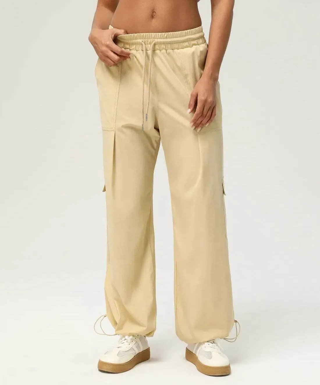 High Waist Casual Jogger Pants With Pockets AntiBacterialTreatment