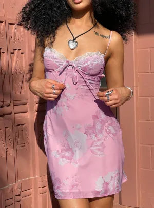 Carisa Mini Dress Pink Fashionable appearance