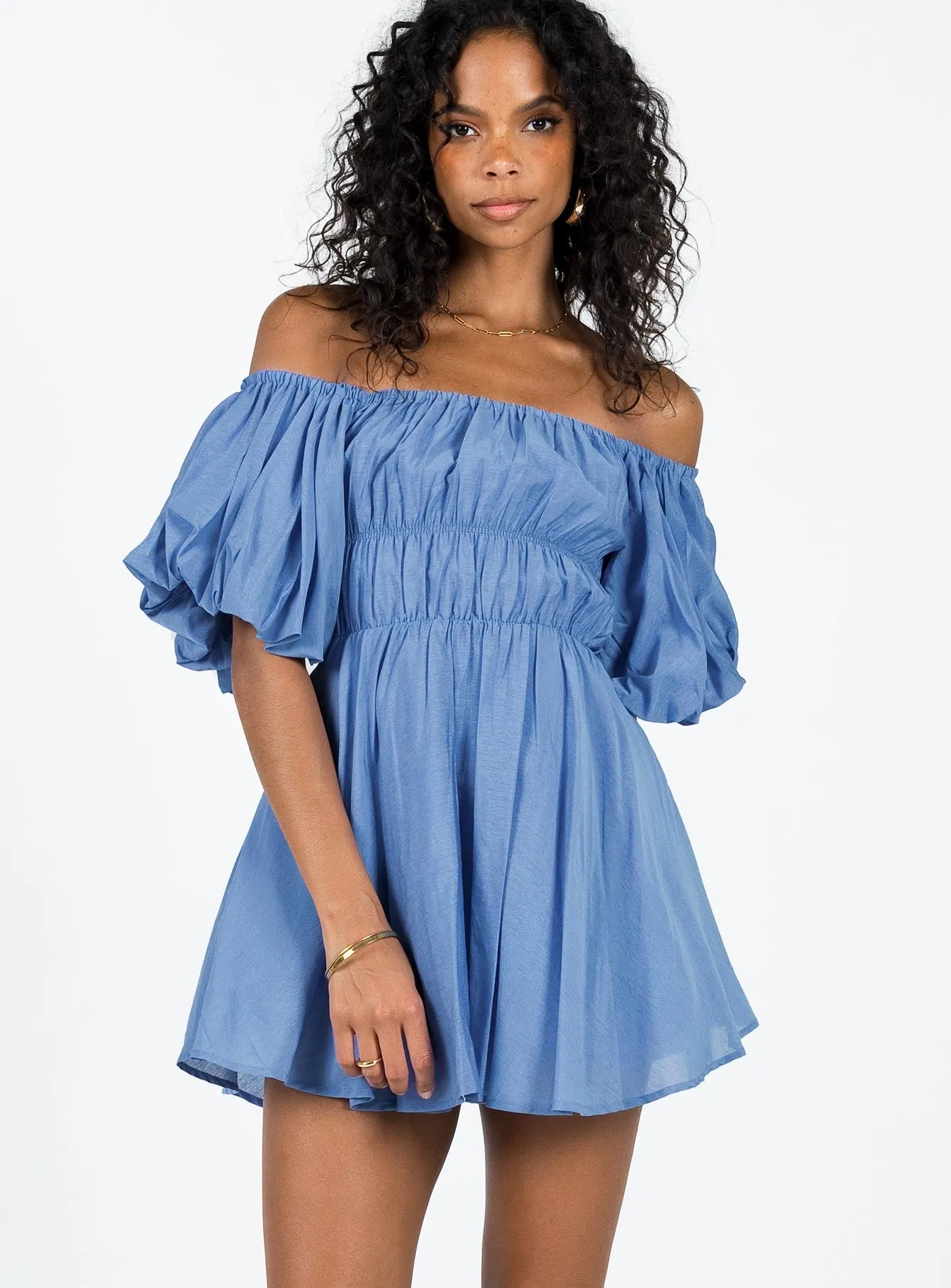 Birthday-Celebration Halton Mini Dress Blue