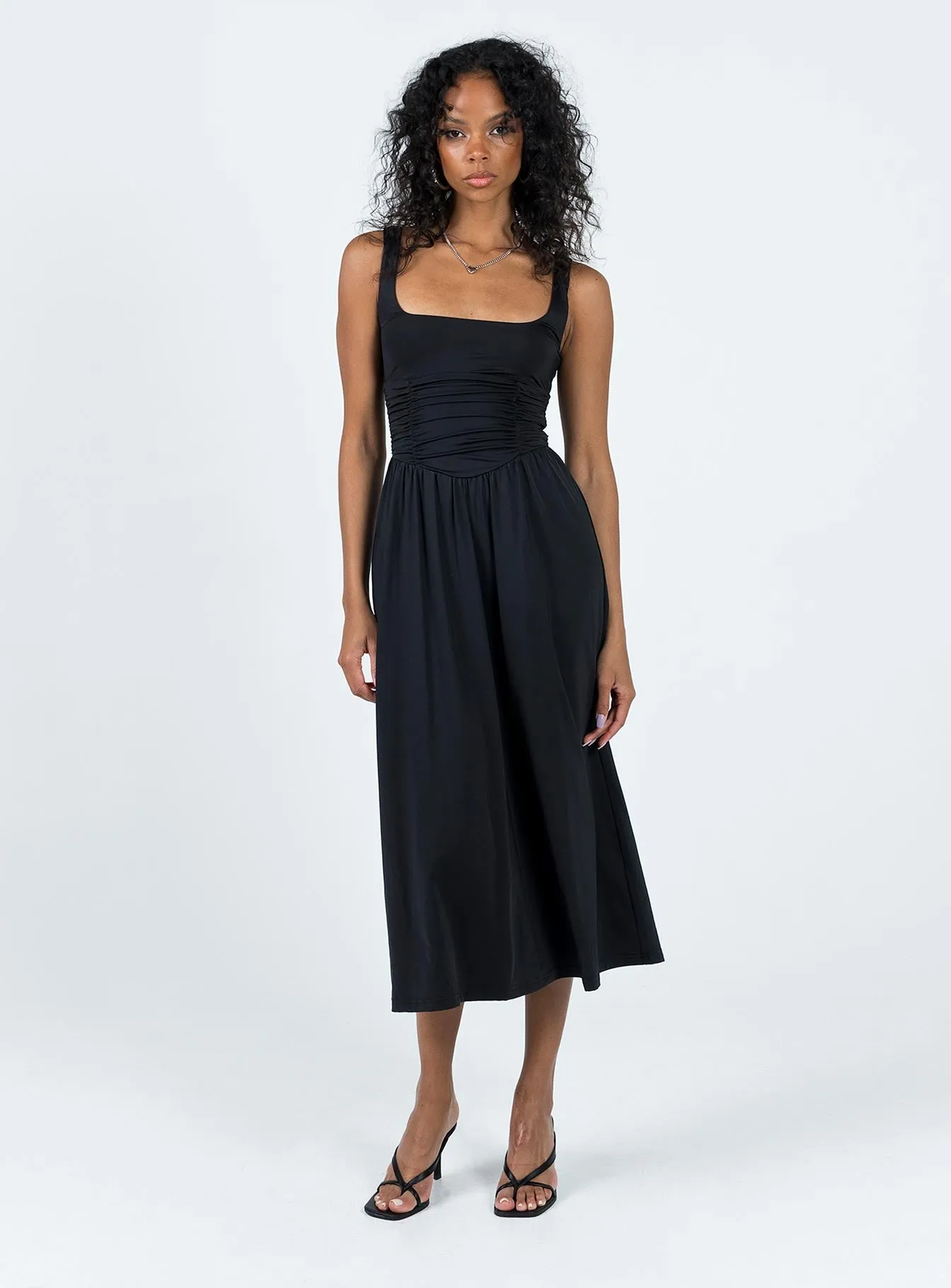 Autumn Look Evening Ready Braddon Midi Dress Black