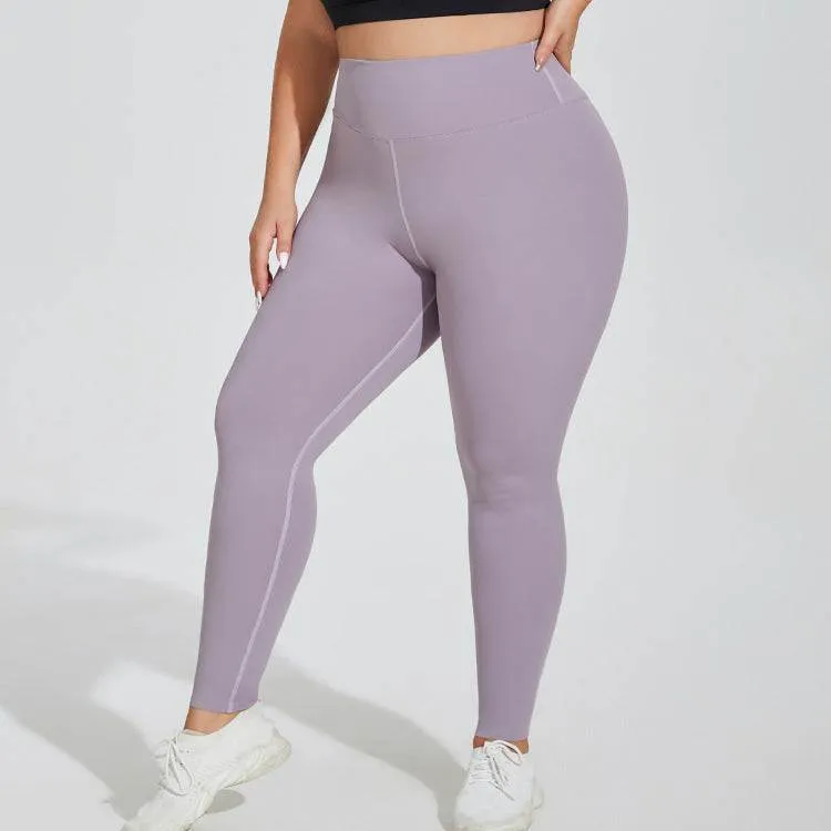 UltraSoft Texture Plus Size High Waist Seamless Yoga Leggings