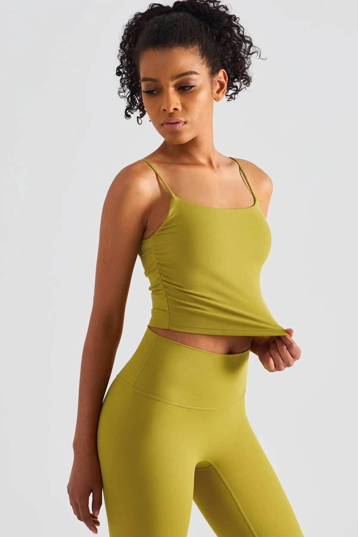 Chic Fit Flexible Joints Spaghetti Strap Sports Camisole