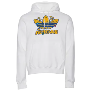 packable absorbent Adidas Originals Flower Puff Fleece Pullover Hoodie