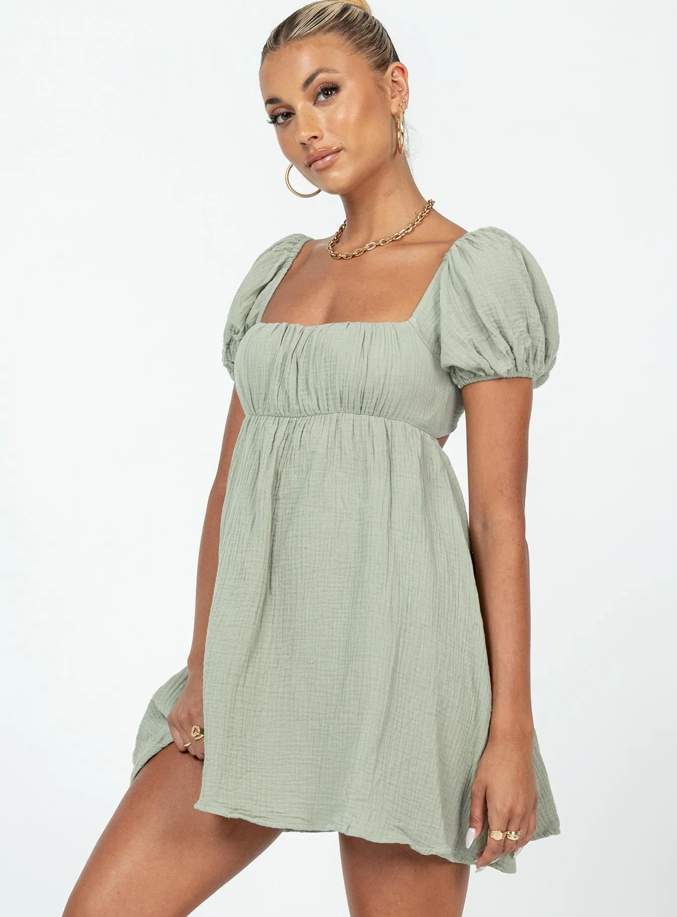 Let's Dance Mini Dress Sage Perfect Comfort Wear