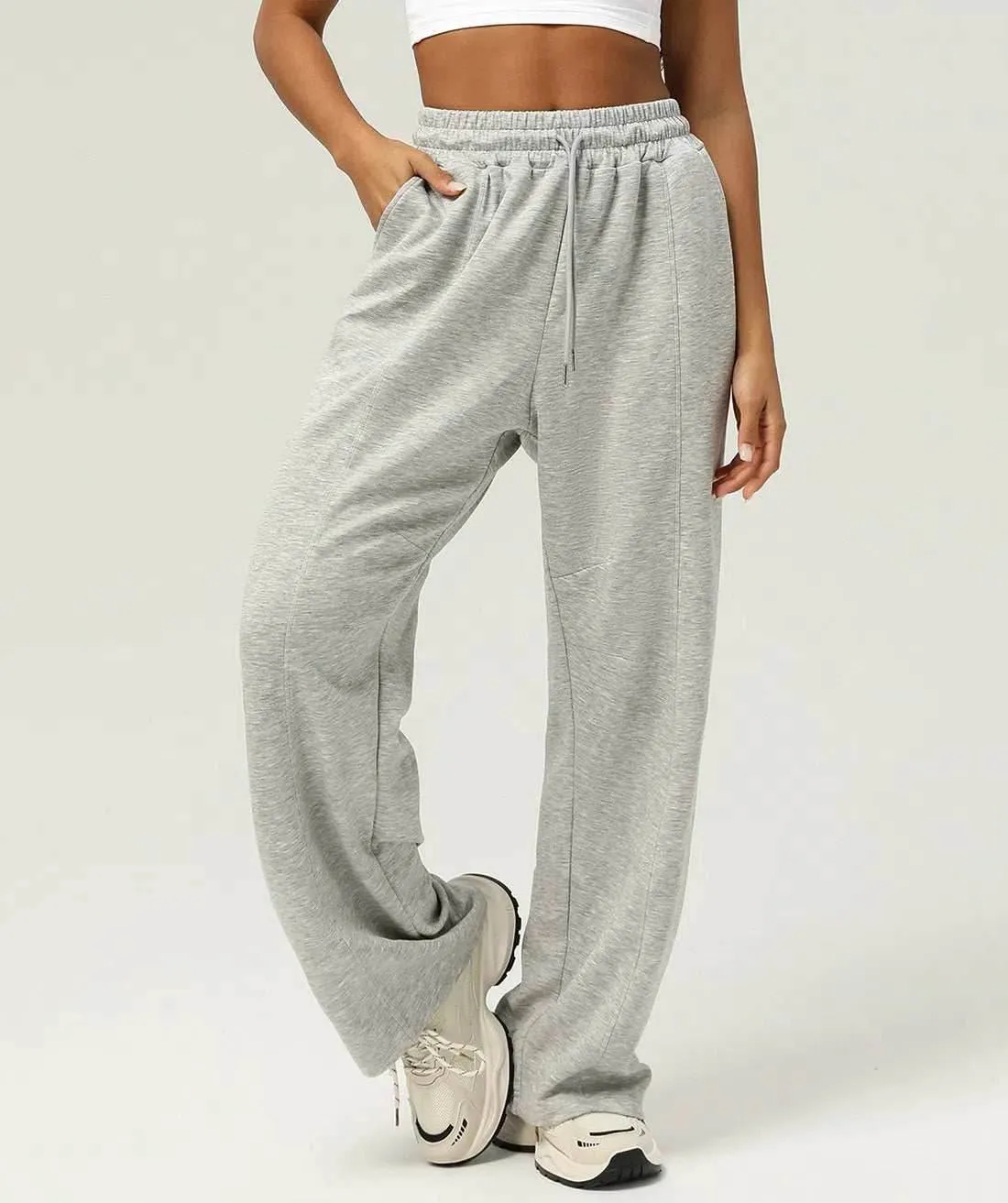 LowMaintenance Casual Yoga Jogger Pant with Drawstring and Pockets