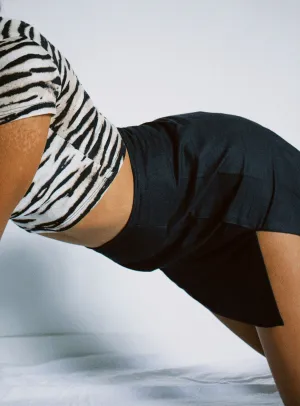 Tassel accents Limited Edition Motel Sheny Mini Skirt Black