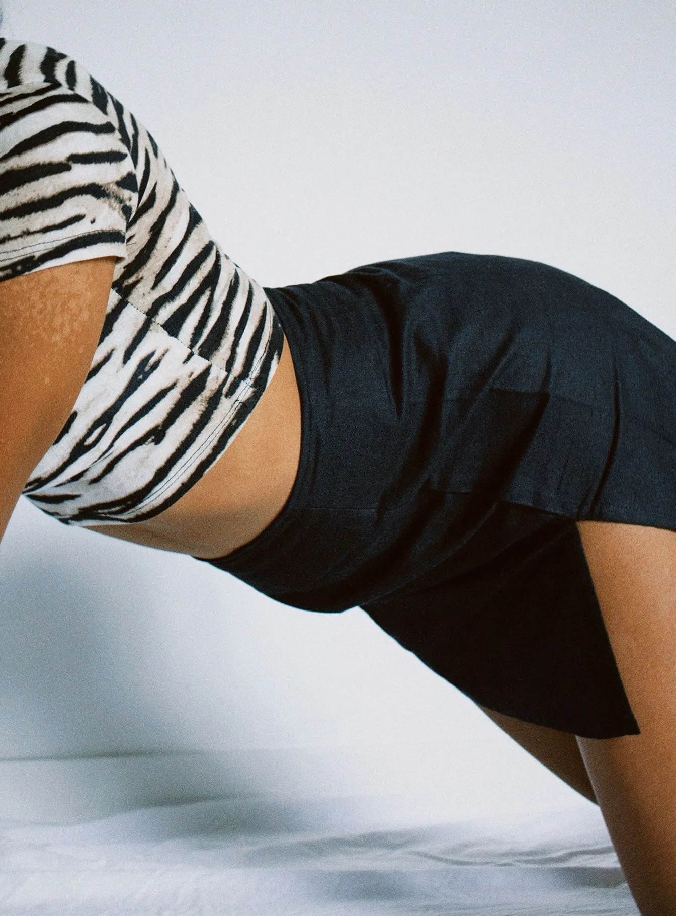 Tassel accents Limited Edition Motel Sheny Mini Skirt Black