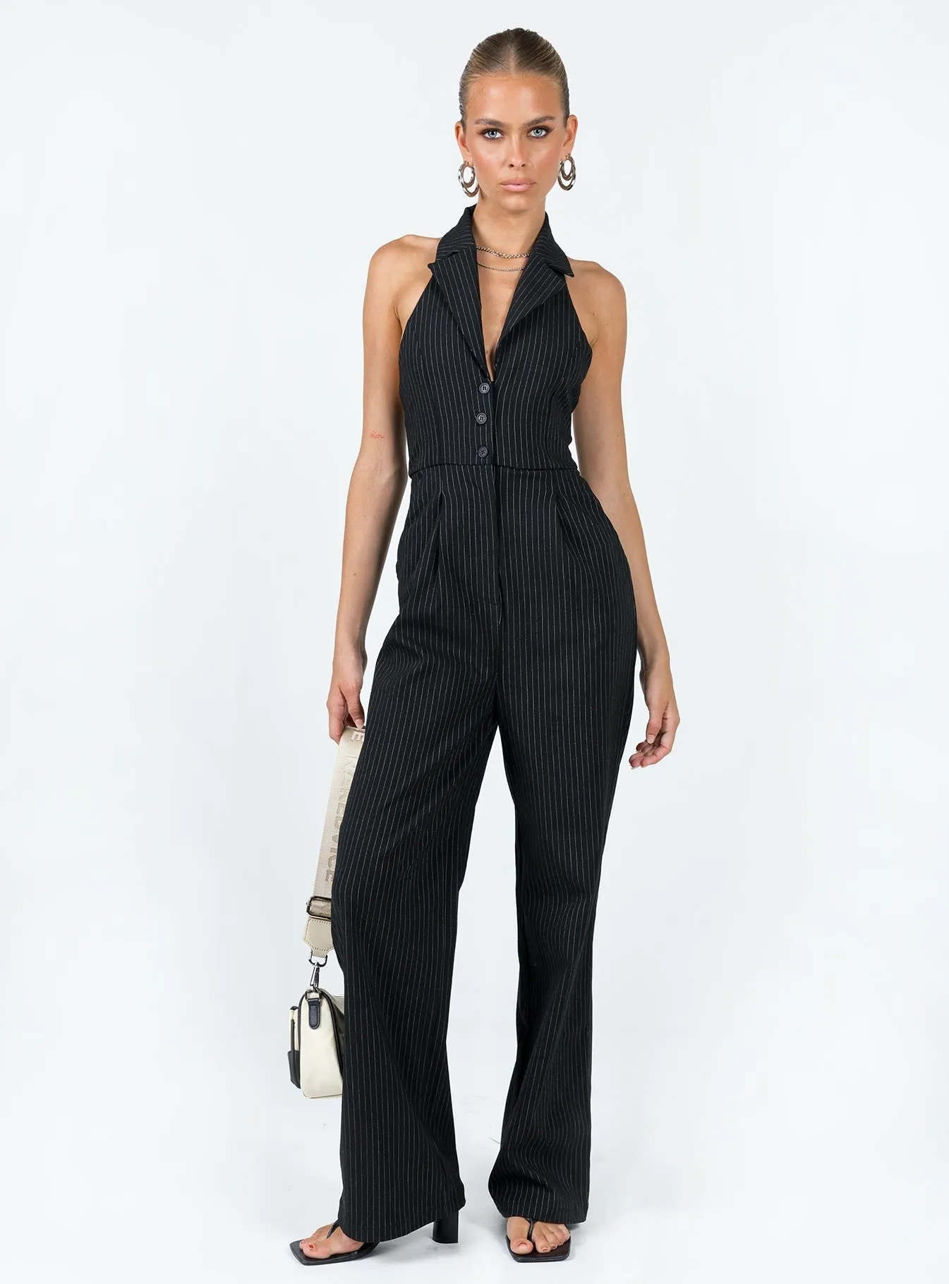 Soft Family Home Dancer Blake Halter Jumpsuit Black