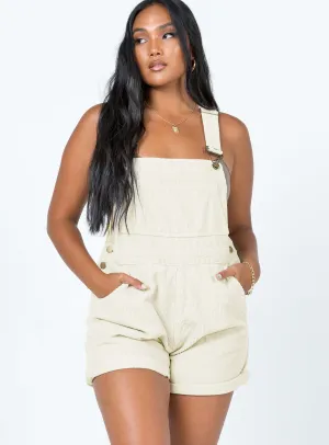 Kacey Short Overalls Cream Dynamic Adult Training Street