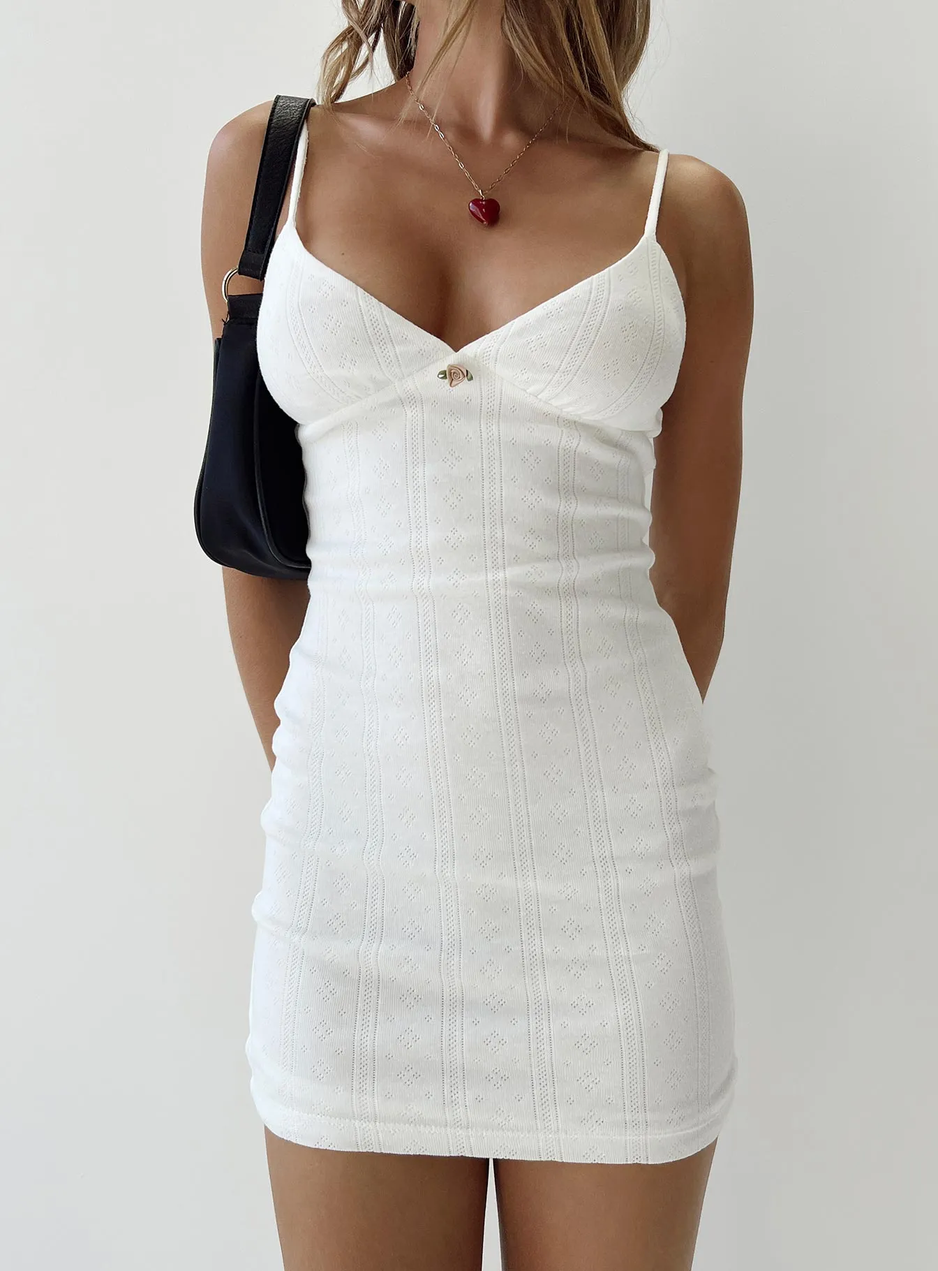 Smooth Shape Danner Mini Dress White