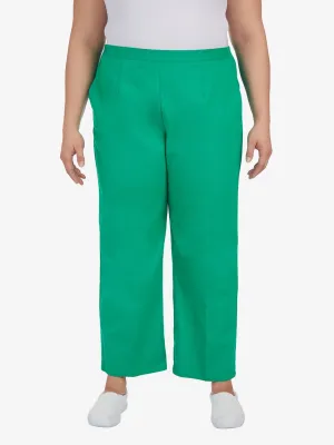 Luxe Look Sleek Look Women's Plain Pants,Green