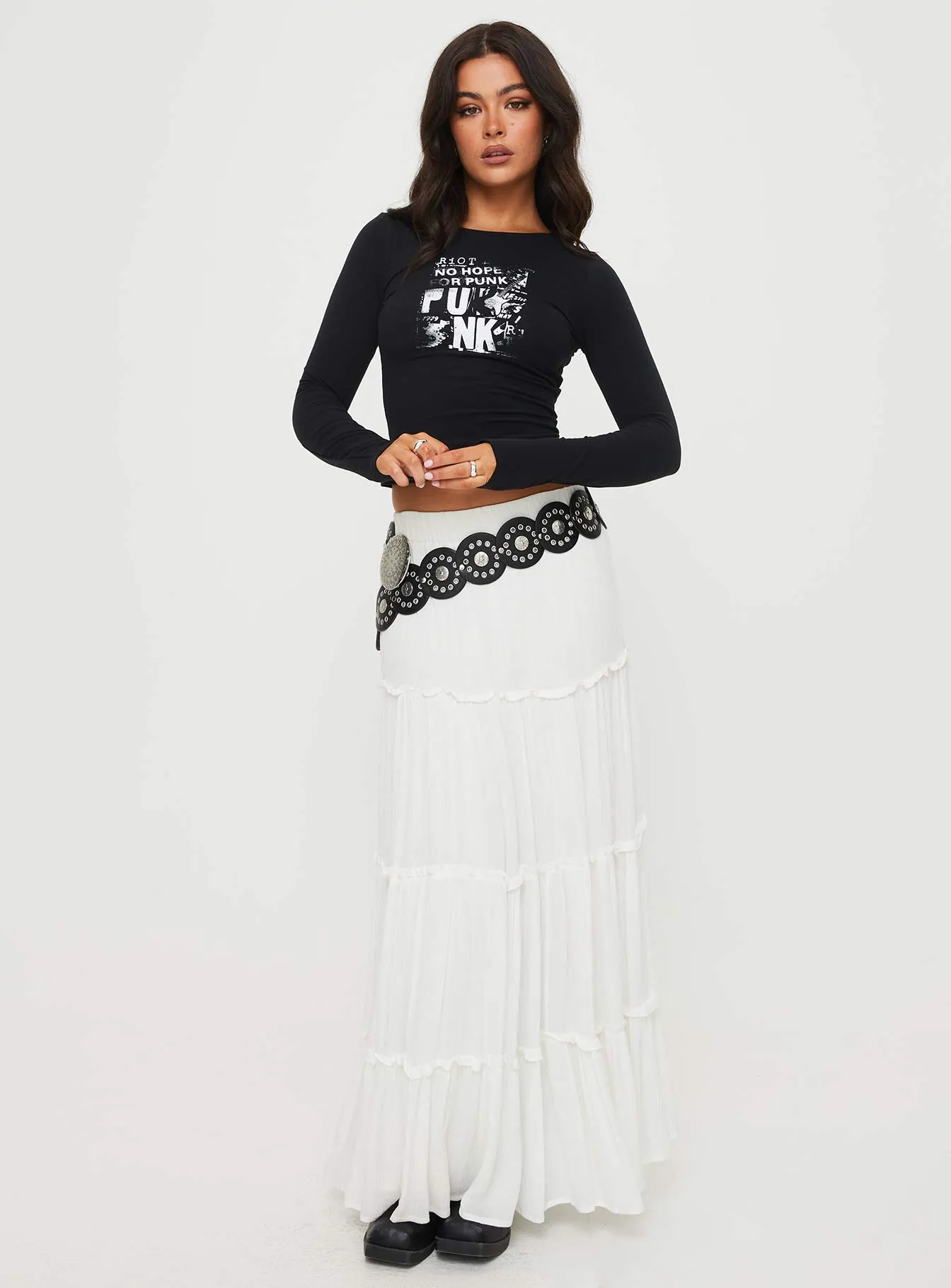 No Hope Long Sleeve Top Black SlimFitDesign