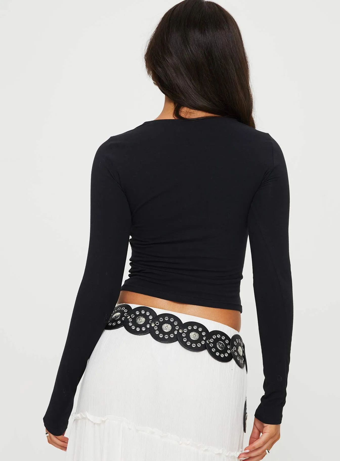 No Hope Long Sleeve Top Black Holiday Trend