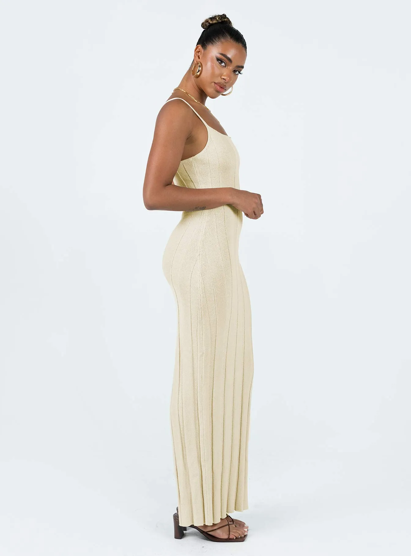 Wakeford Maxi Dress Cream Luxe Touch Subtle pattern