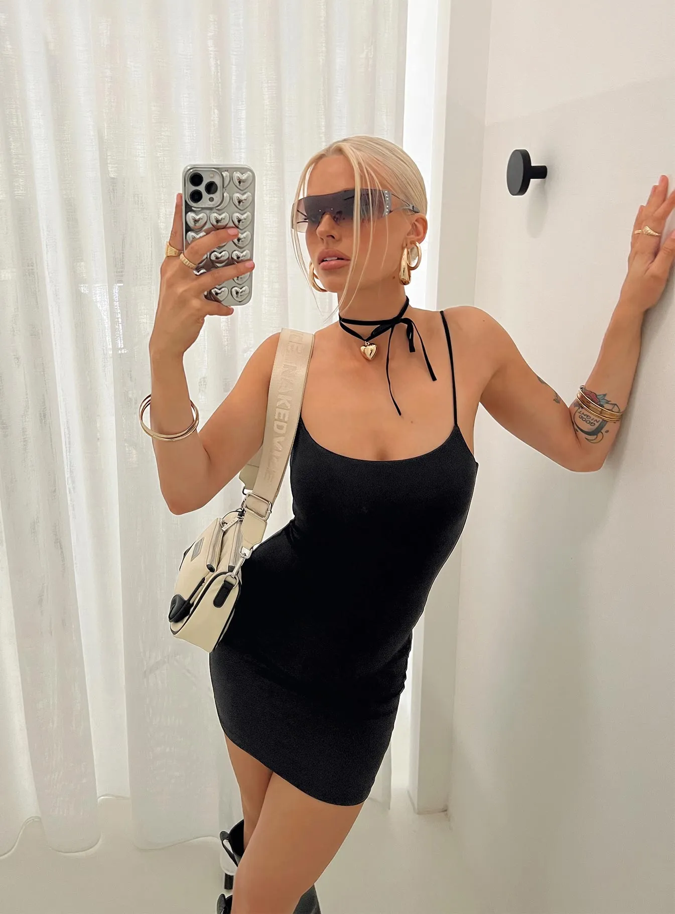 Dreva Mini Dress Black Layerable Piece