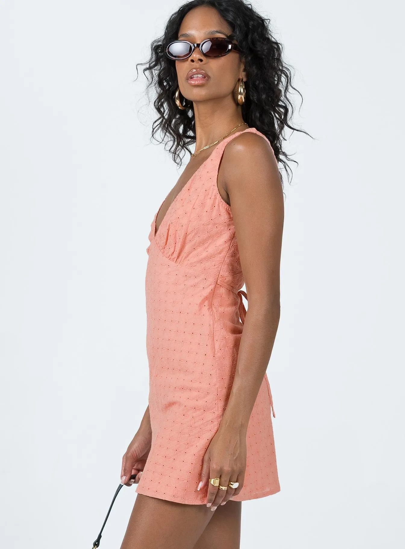 Casual-Look Vibrant Spirit Nellie Mini Dress Rust