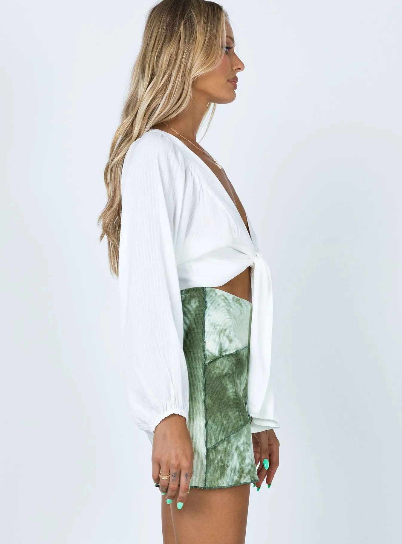 Ivy Mini Skirt Green Low Maintenance Fabric Comfort Mood