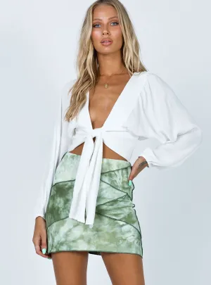 Outfit Focused Ivy Mini Skirt Green