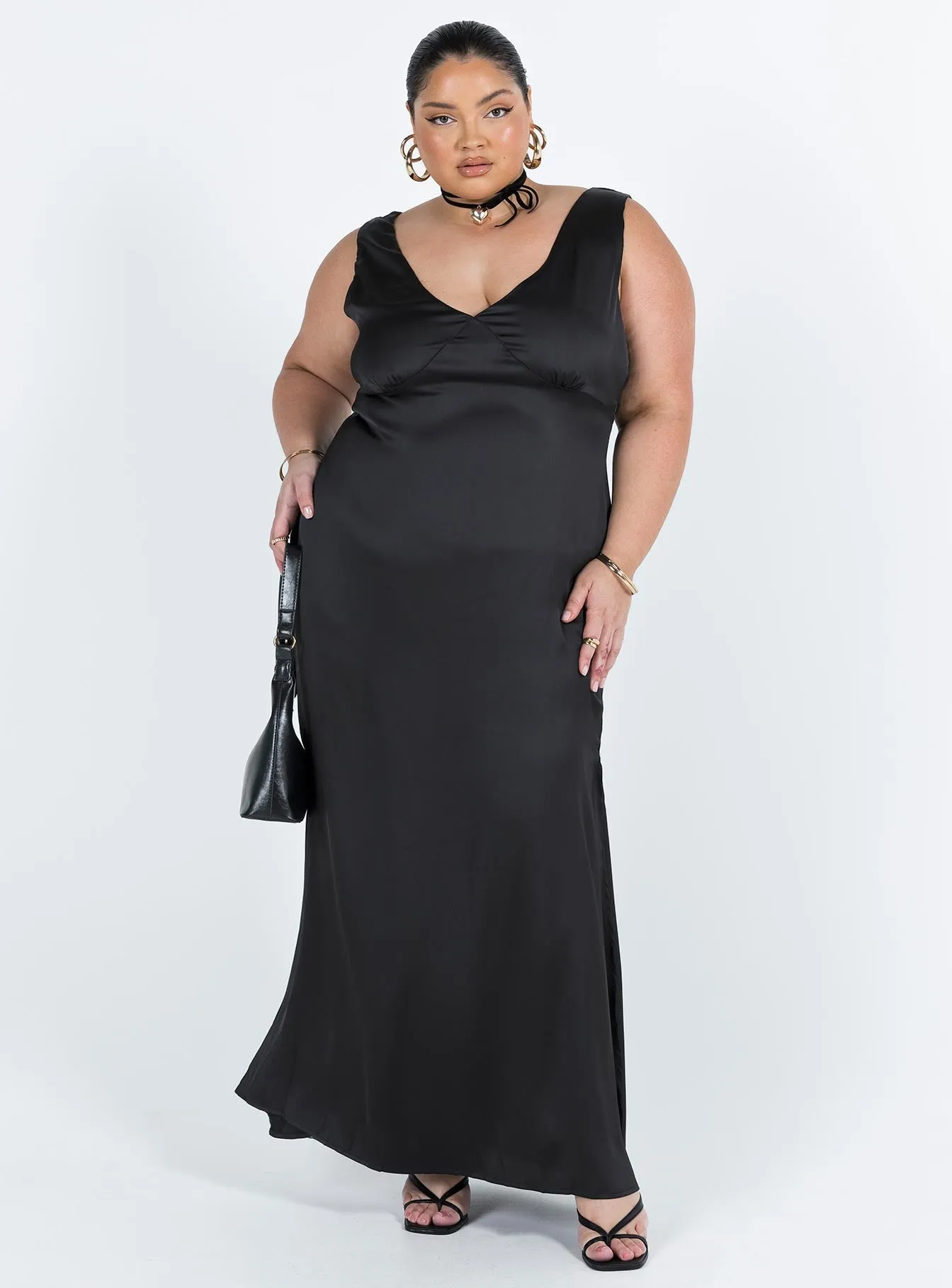 Lynsey Midi Dress Black Curve Soft Curve