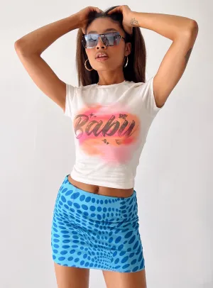 Forbidden Mini Skirt Blue Budget Friendly