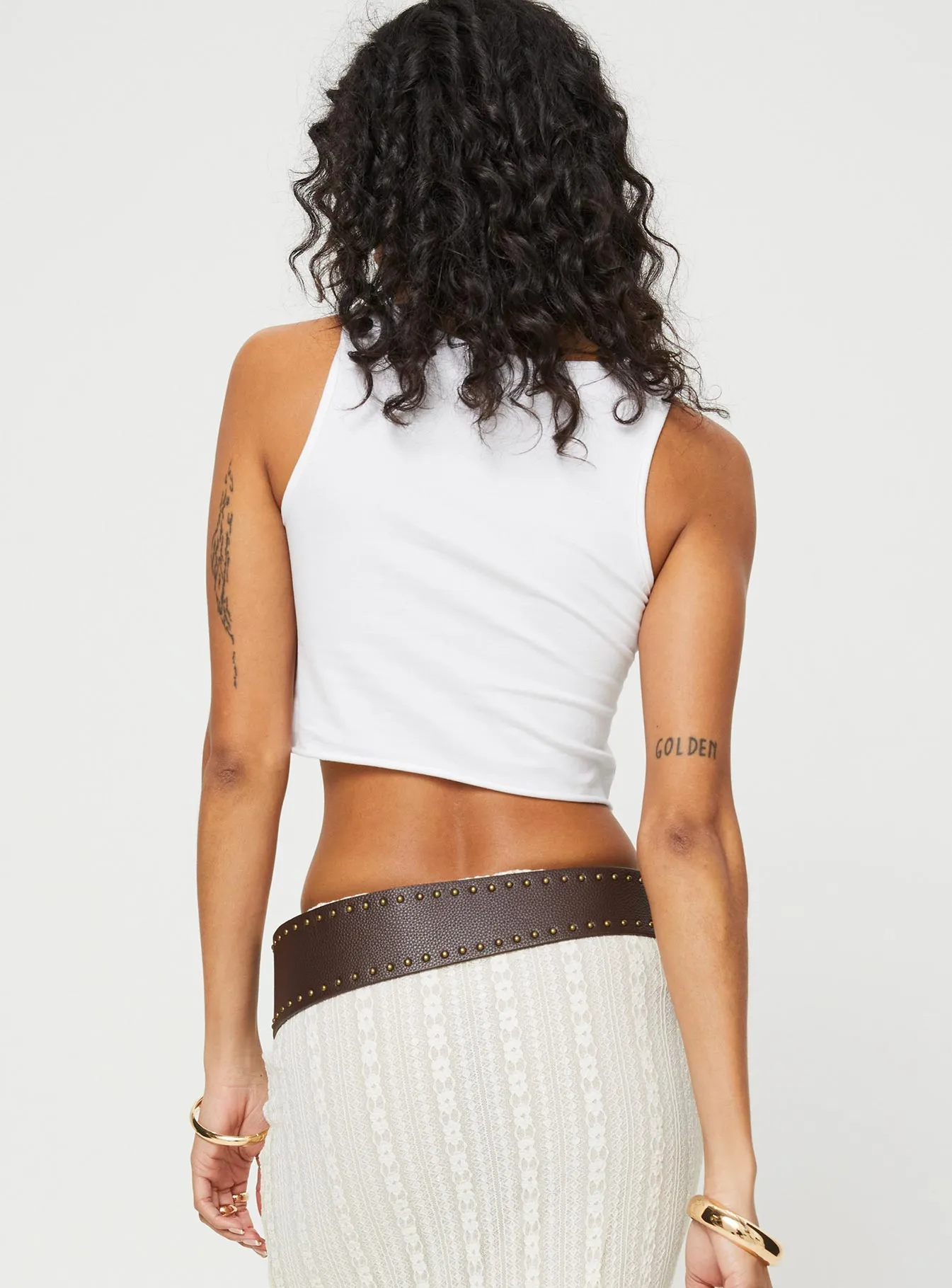 Amalfi Vacay Graphic Tank White / Multi V neck