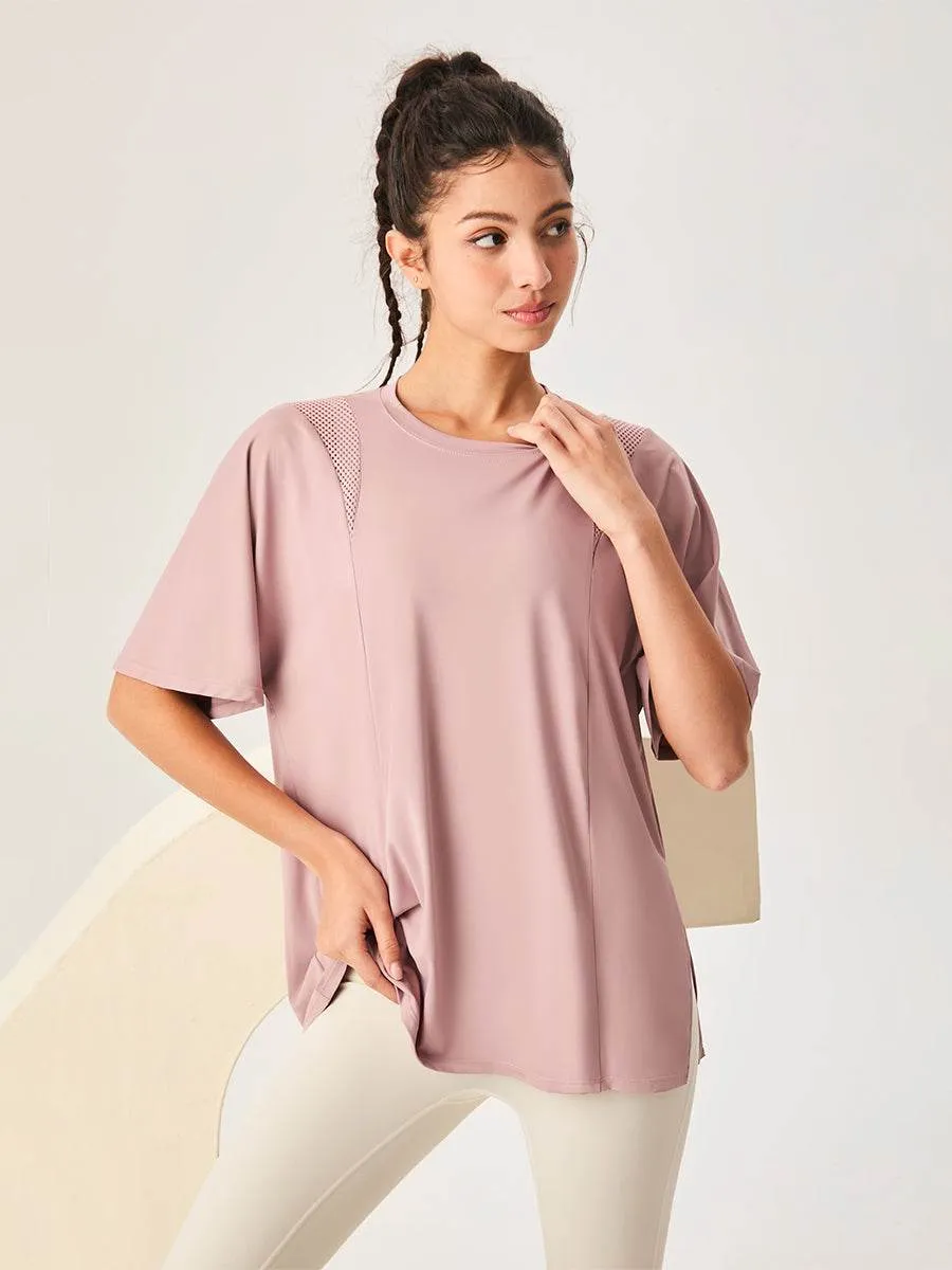 Relaxed trousers Essential Tee Mesh Short Sleeved Sports Loose T-Shirt