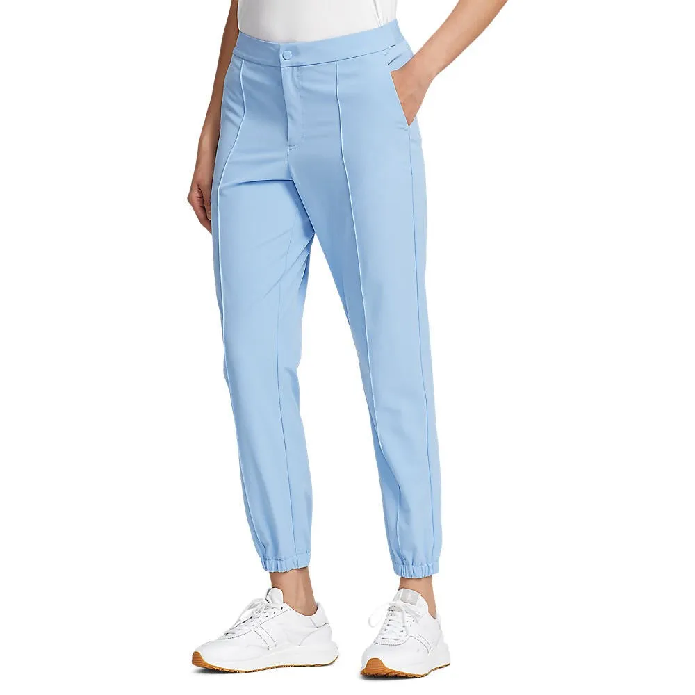 RLX Ralph Lauren Women's 4-Way Stretch Cuffed Golf Pants - Blue Lagoon Cozy Style