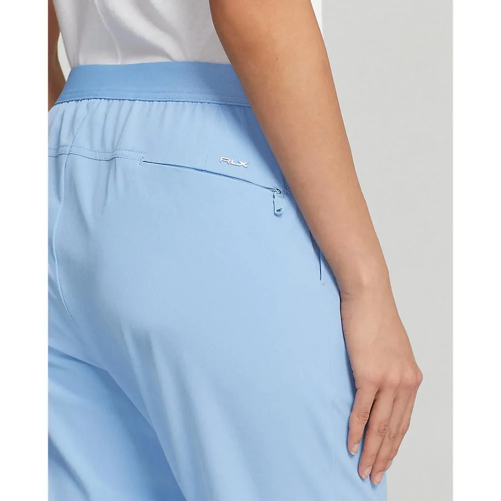 Sporty Cut Performance Comfort RLX Ralph Lauren Women's 4-Way Stretch Cuffed Golf Pants - Blue Lagoon