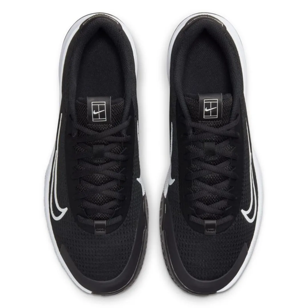 Nike Court Vapor Lite 2 Women Tennis Shoes - Black/White Woven fabric