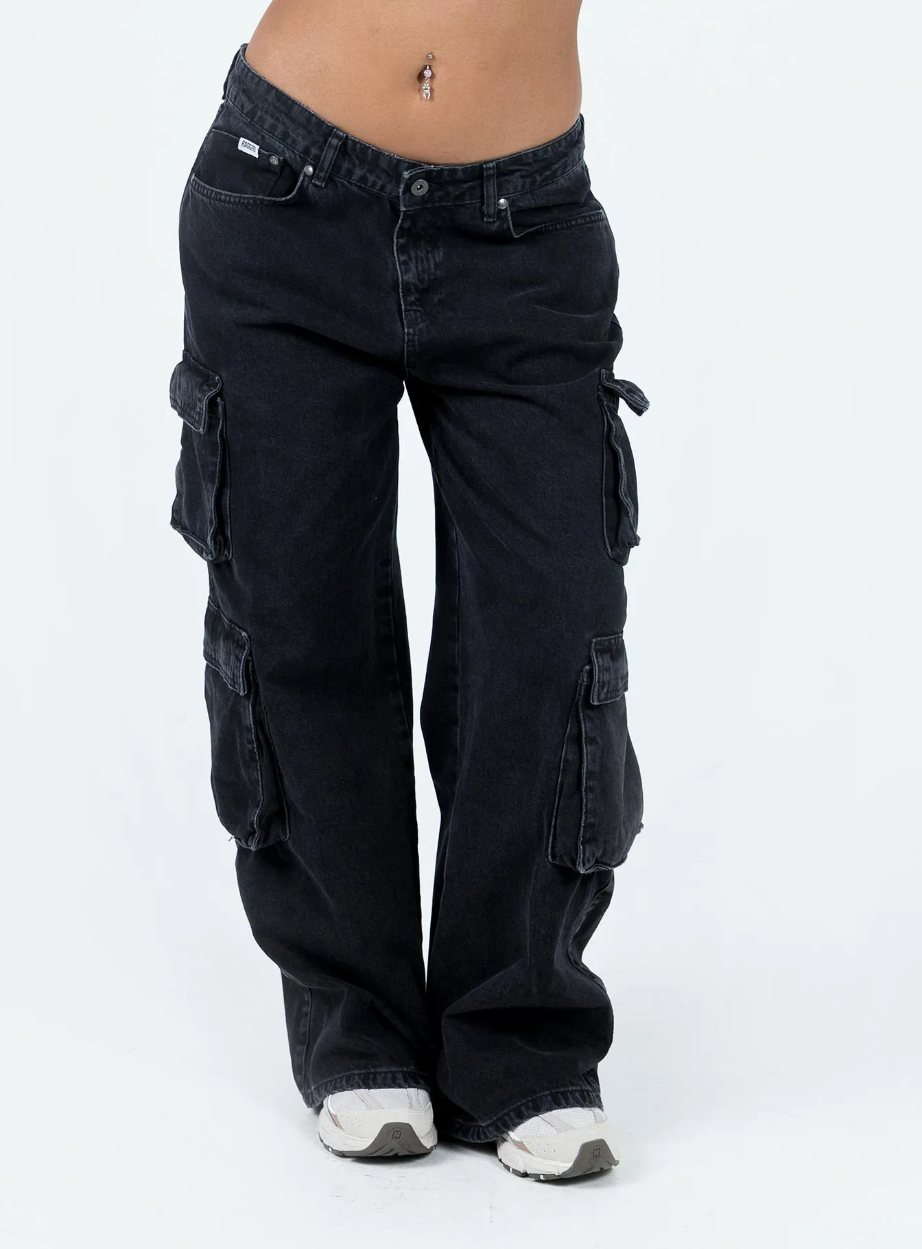 fresh start Planet Care The Ragged Priest Black Combat Jeans Charcoal