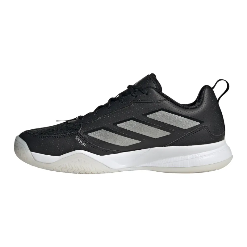 Adidas Avaflash Low Women Tennis Shoes - Core Black / Silver Metallic / Cloud White Flex Zone Engineering
