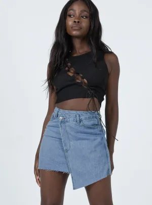 Banksia Denim Mini Skirt City Ready Stretchy