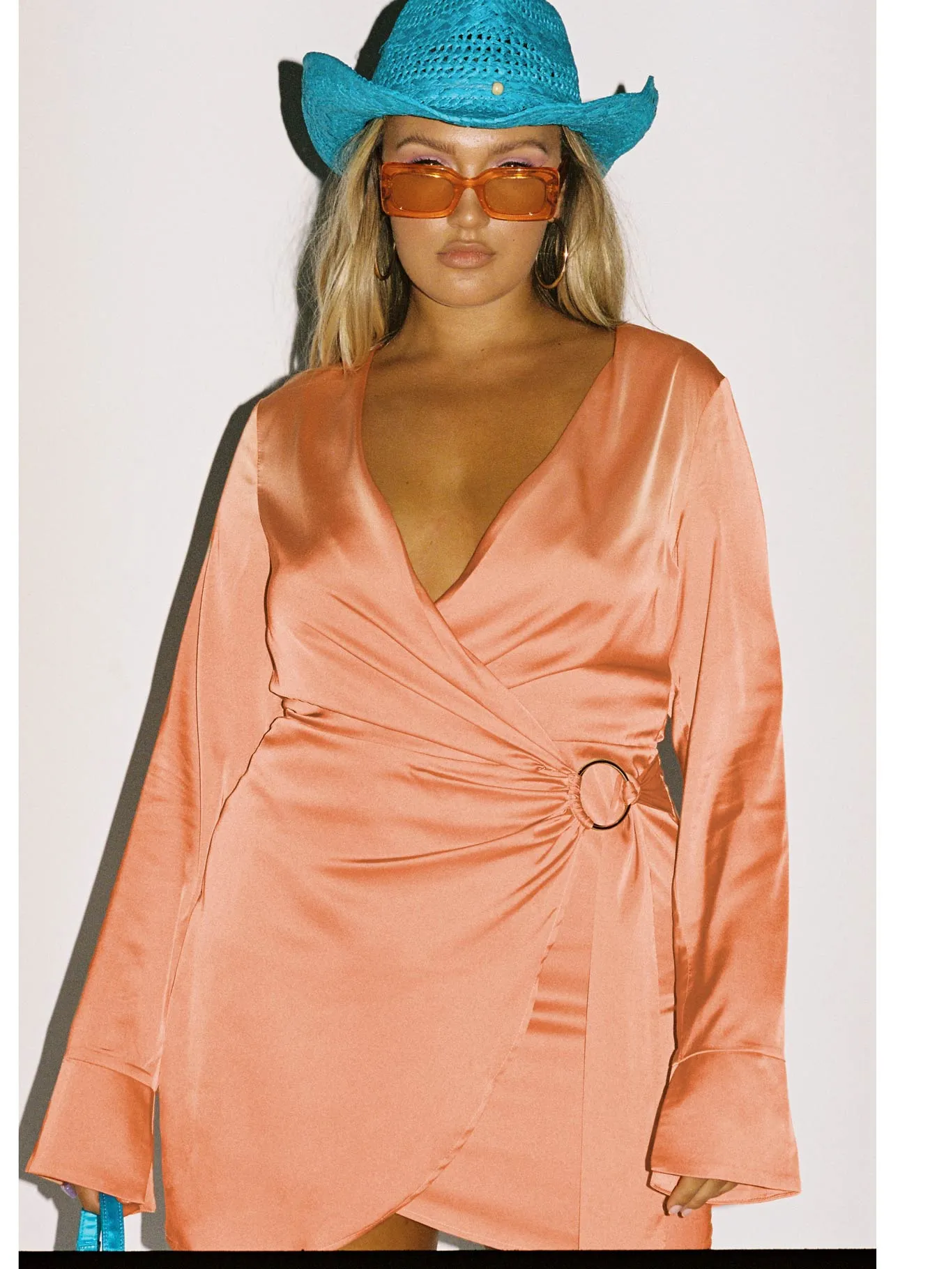 Tall Girl Energy Flow Mini Dress Orange