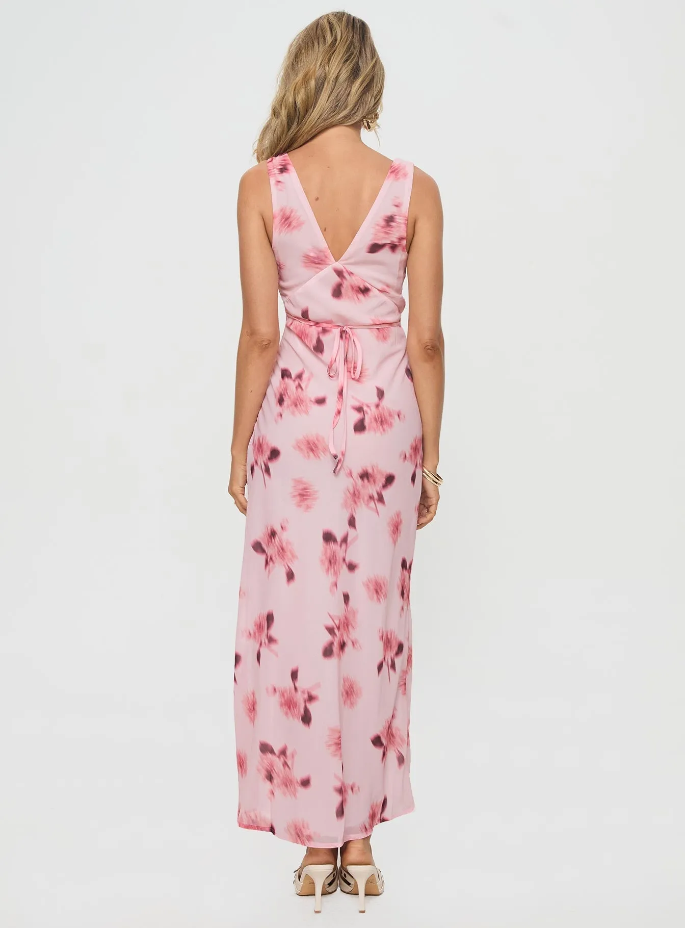 Balanced Fit Maysa Floral Maxi Dress Pink