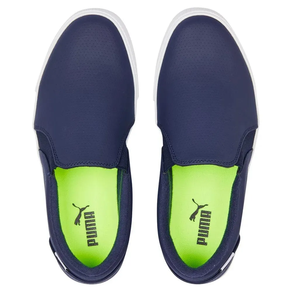 PaddedCollar EasyClean New Women's Puma Tustin Slip On Golf Shoe - Navy MSP$80