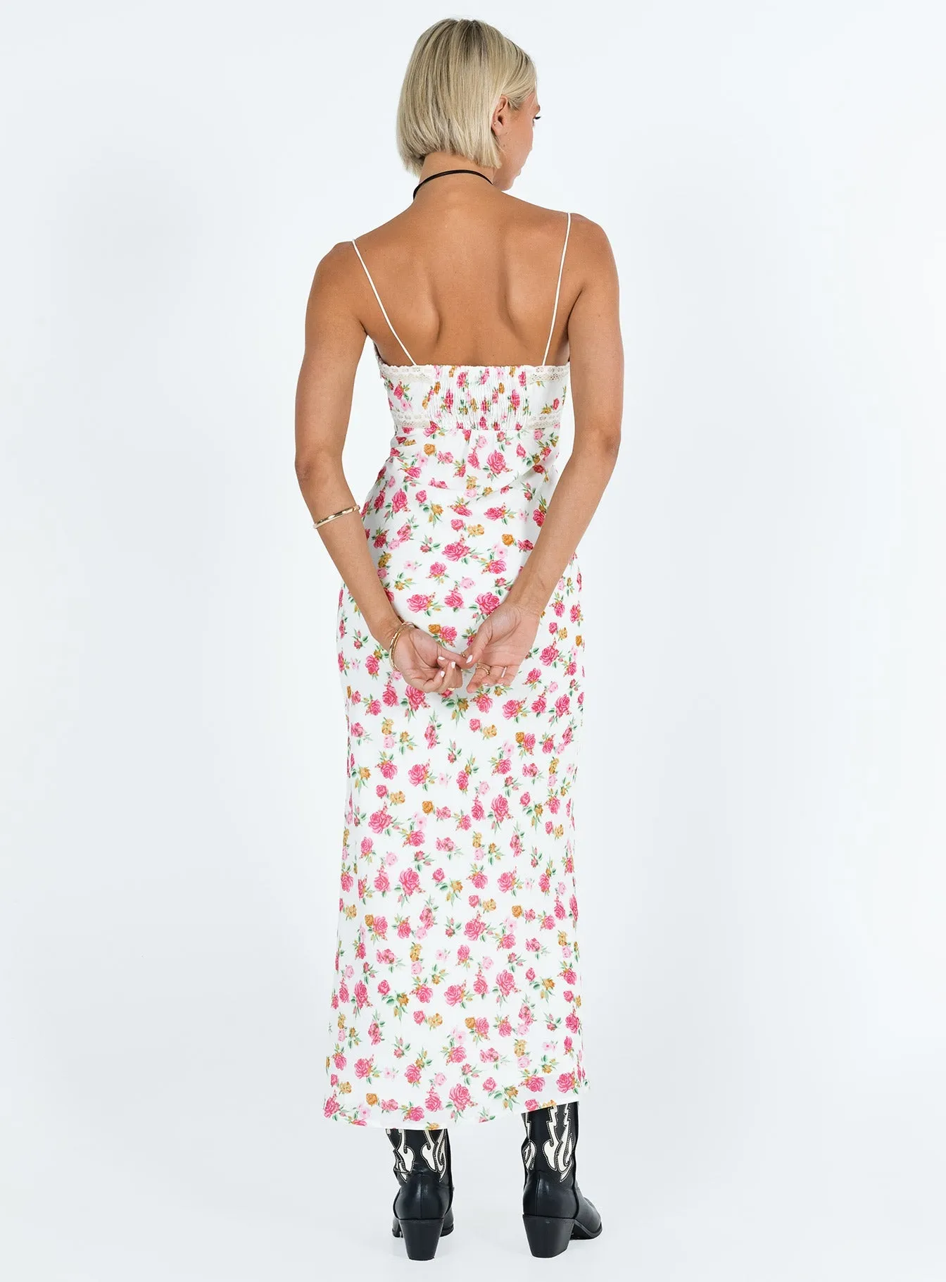 Emily Maxi Dress Multi Floral Chilly Wear Printed-Lining