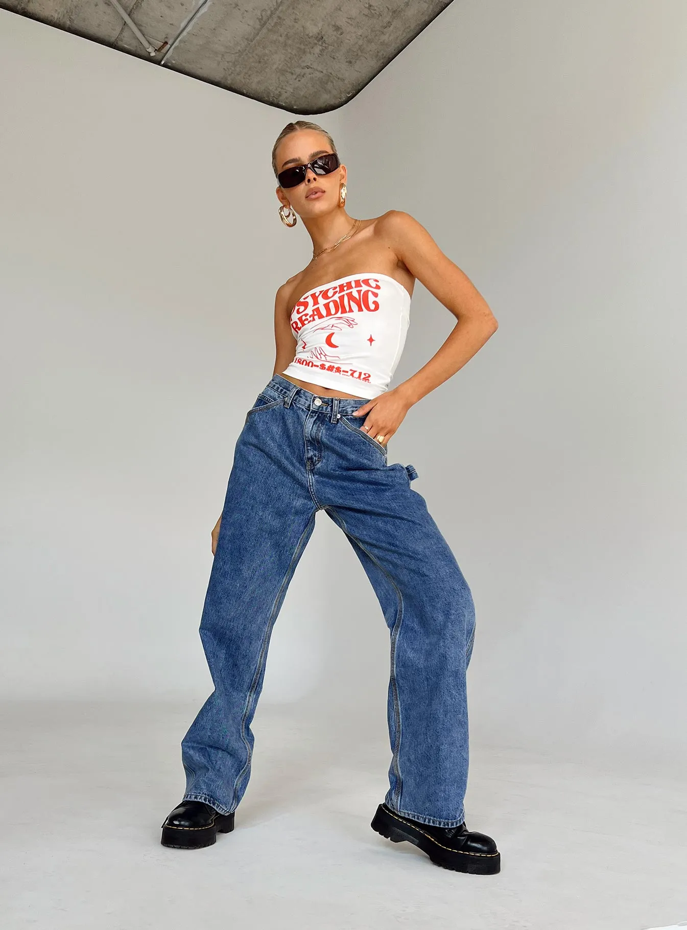 NonSlipTrims Downtown Slouched Jeans Denim