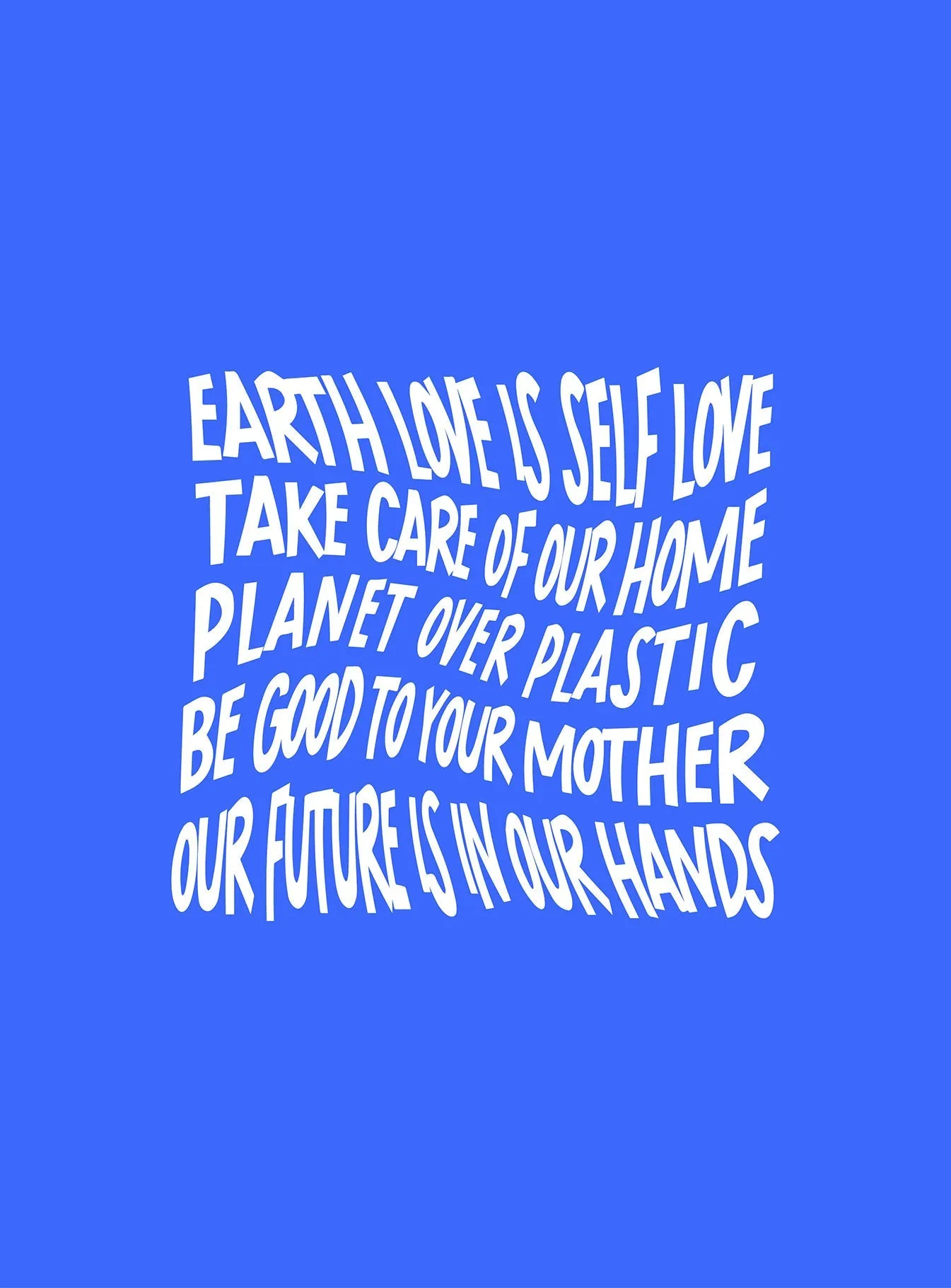 Be Kind Charity Oversized Tee Blue Curve Athletic Fit