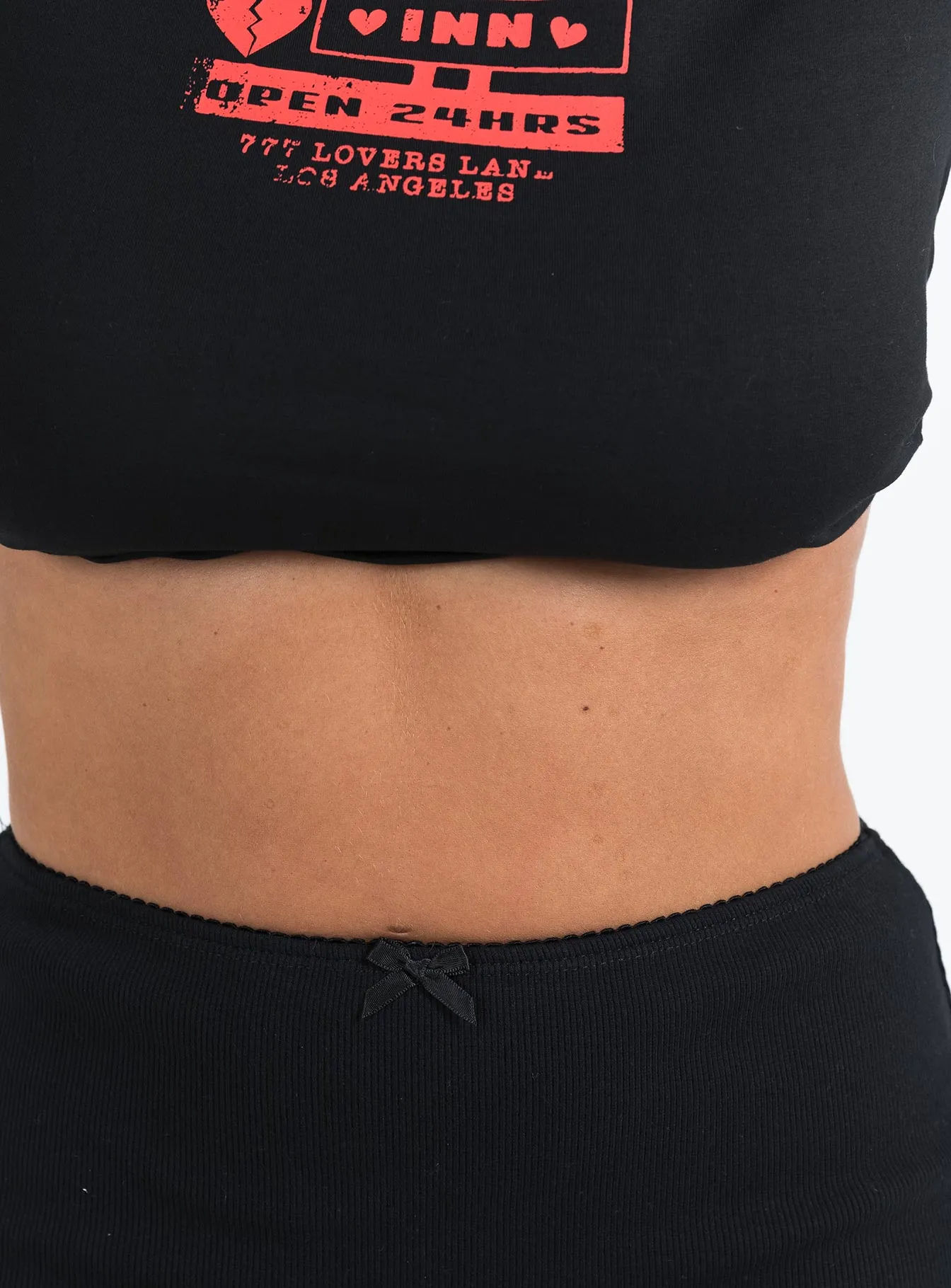 Kael Mid Rise Mini Skirt Black Wardrobe Hero