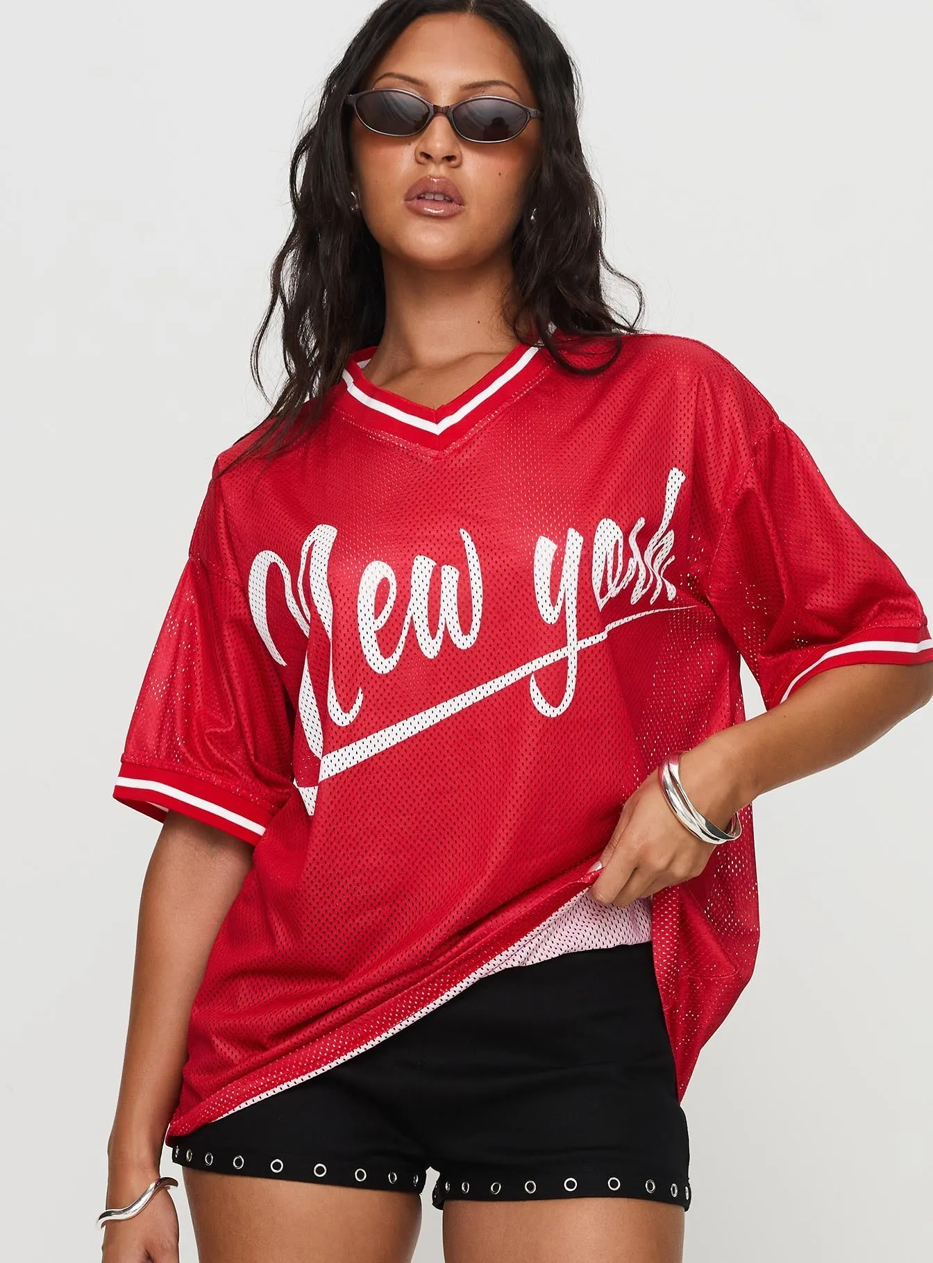 Comfort and Breathable Chilly Weather Style Fenway Spirit Top Red
